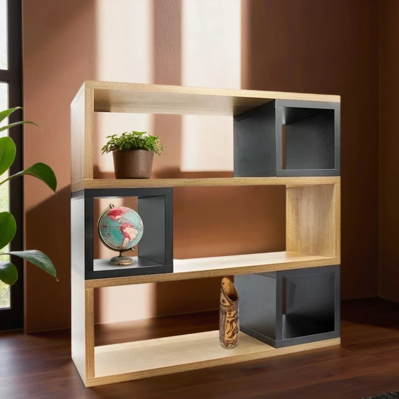 Étagère de rangement cube avec trois niches
