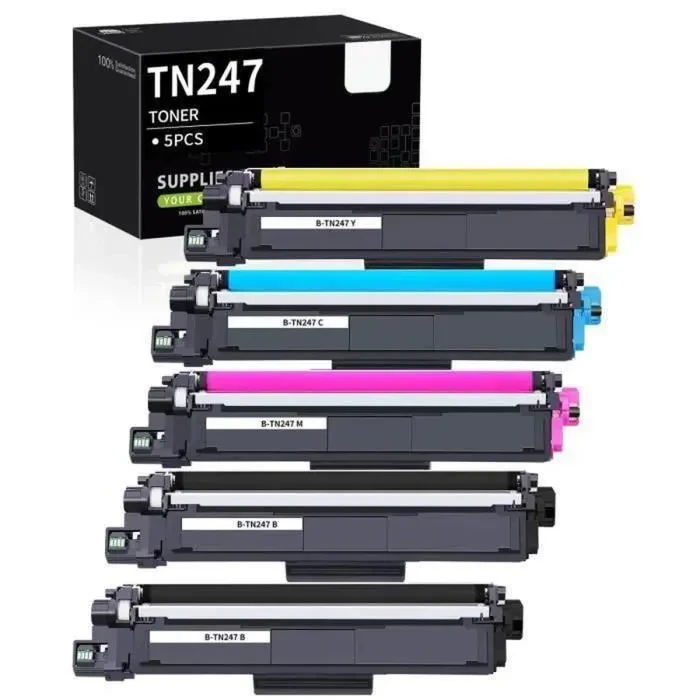 Cartouches Toner Brother TN247 TN243 compatible pour DCP-L3550CDW MFC-L3750CDW MFC-L3770CDW HL-L3210CW HL-L3270CDW HL-L3230CDW